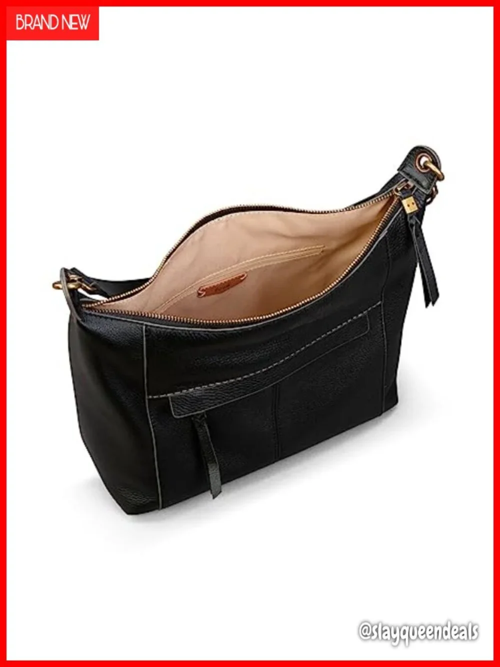 Leather Hobo Shoulder Bag - Spacious Everyday Travel Purse
